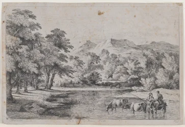 Landscape after Fouquières, 1772