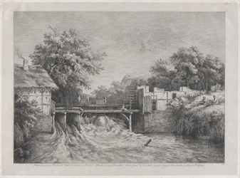 The Watermill, after a Painting by Ruisdaël