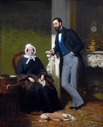 Portrait of Madame Coste née Reboulh and Her Son Alphonse Coste-Reboulh