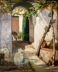Moroccan Courtyard, before 1880