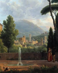 Landscape with a Fountain (detail)