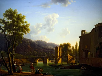 View of a Bridge at Sora