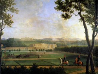 View of the Imperial Palace of Schonbrunn, Vienna Austria (detail)