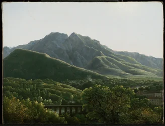 View of Bridge and the Town of Cava, Kingdom of Naples