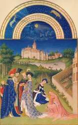 April - the Château de Dourdan, 15th century, 1939