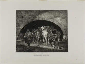 Entrance to the Adelphi Wharf, plate 11 from Various Subjects Drawn from Life and on Stone (The English Suite)