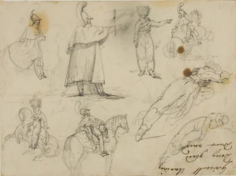 Sketches of Soldiers and Horses