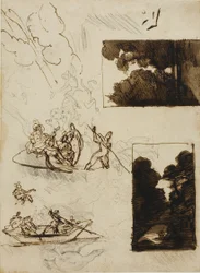 Sketches of a Forest Path and a Musical Boating Party