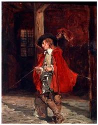 Swordsman in a Red Cloak