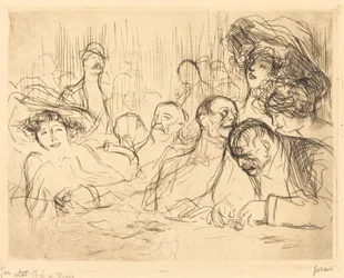 At the Gambling Table (first plate)