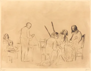 Before the Supper at Emmaus (first plate)