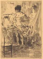 Dancers in Their Dressing Room