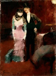 Leaving a Masquerade Ball at the Paris Opera