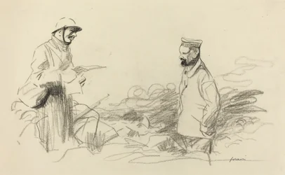 Poilu Acknowledging German Soldier