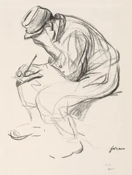Prisoner of War Writing a Letter