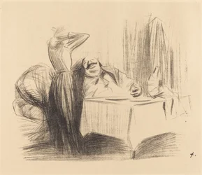 Scene in a Private Room (horizontal plate)