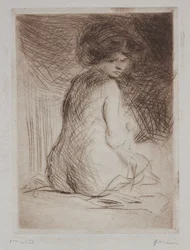 Seated Nude Woman from the Back