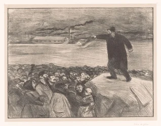 Strike of factory workers