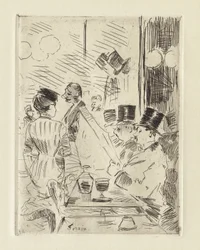The Café of the New Athens, c.1876