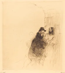 The Meeting under the Arch (second plate)