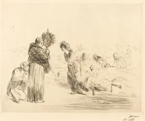 The Miracle before the Blessed Sacrament (fourth plate)