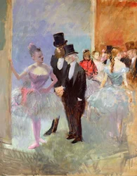 The Wings of the Opera (in the Foyer) c.1887