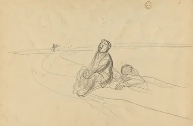 Two Figures on a Road