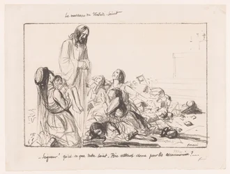 Women in Bombed Church Accusing Christ (The Massacre of Good Friday)