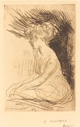 Woman Seated in Profile