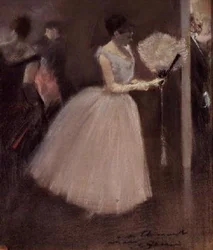 Woman in White with a Fan, c.1884