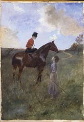 Woman on Horseback and Shepherdess