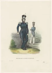 Officer of the National Guard, 1828