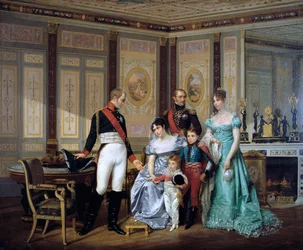The Empress Josephine Presenting her Children to the Emperor Alexander at Malmaison