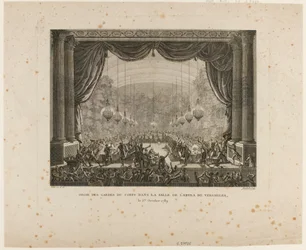 Feast of the Bodyguards, Flanders Regiments, Montmorency Dragoons and National Guards of Versailles