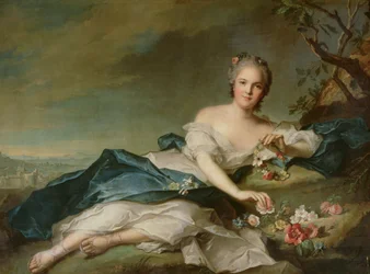 Henrietta Maria of France (1606-69) as Flora, 1742