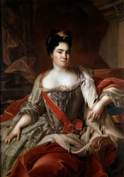 Portrait of the Russian Empress Catherine I (1684-1727), wife of Peter the Great