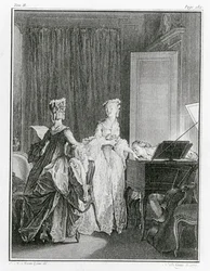The Harpsichord, Illustration from 