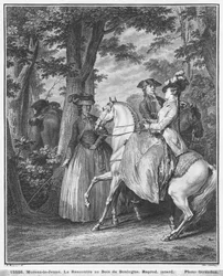 The Meeting at the Bois de Boulogne, engraved by Heinrich Guttenberg, c.1777