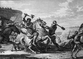 Siege of Paris by the army of Otto II, 978: a German knight, the Emperor