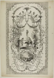 Bacchic Festival, plate 97 from "The Works of Antoine Watteau"