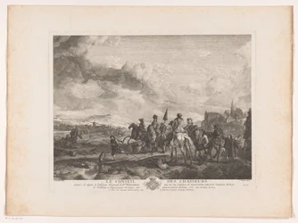 Resting Hunting Party in a Landscape (Le Conseil des Chasseurs)