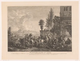 Returning Hunting Party (Prints After Paintings by Philips Wouwerman)