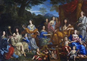 Mythological Portrait of Louis XIV and the Royal Family