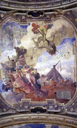 Ceiling of the Town Hall of Toulouse: Allegory of the Death of Simon de Montfort by Jean Paul Laurens