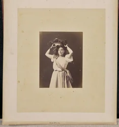 Portrait of a woman with wreath