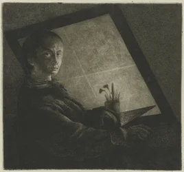 Self Portrait as Engraver