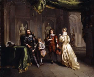 King Charles Taking Leave of His Children