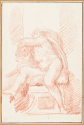 Ignudo from Sistine Chapel ceiling