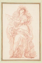Standing Female Figure Pointing