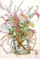 Bittersweet, Barberry, Honesty, Pineapple Sage